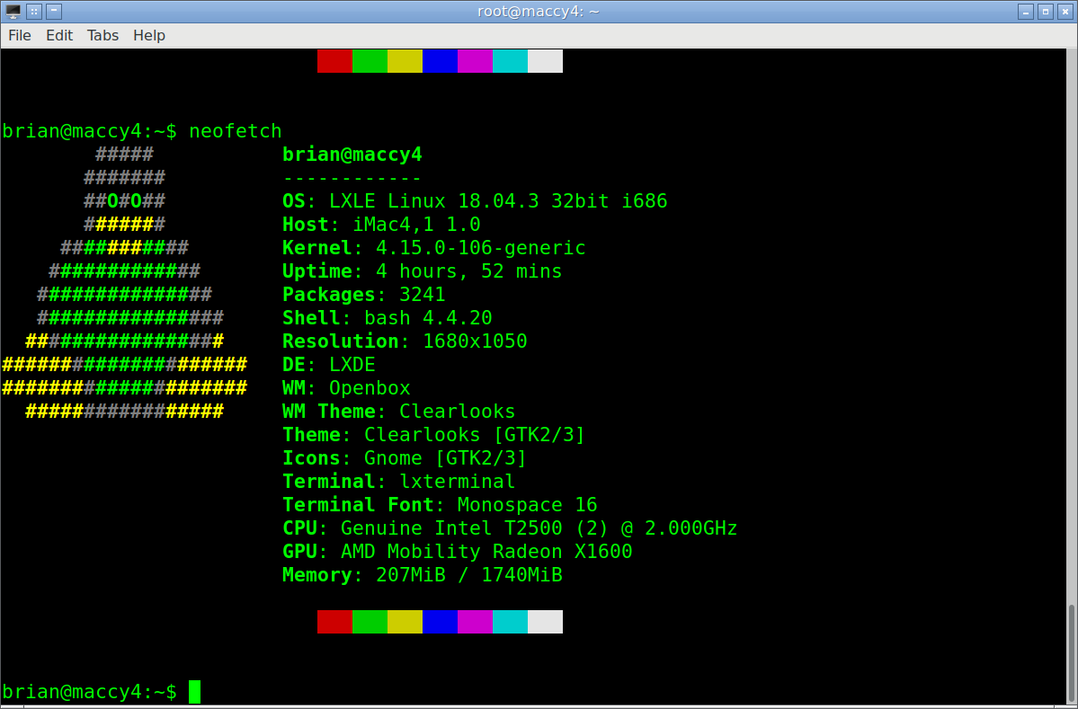 BrianLinuxing's tweet photo. This is a 2006 iMac, 32 bit #Linux (BIOS restrictions).
Notice the memory usage <210 Mb, imagine that even your phone uses more!
It's perfectly fine for writing with #LibreOffice or as a thin client to SSH into other system.
One less PCs that doesn't end up dumped somewhere https://t.co/EskHOiJmwE