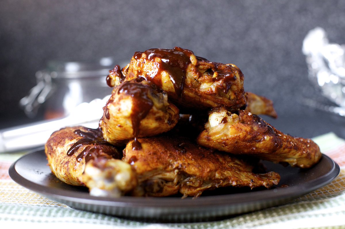 What if we gave chicken the oven ribs treatment, that is thickly coated with dry rub, slow