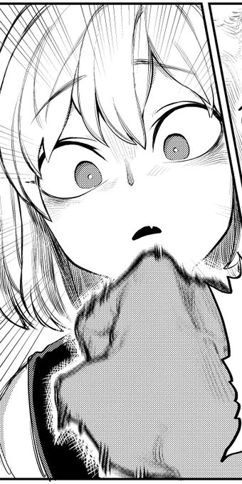 (肉が自ら飛び込んできた時の顔) 