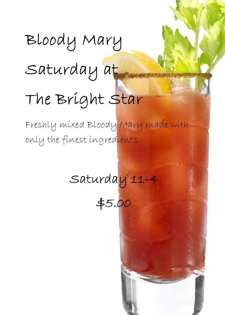 BrightStar1907's tweet photo. Join us for Saturday lunch and a delicious Bloody Mary. https://t.co/uFV3y92rNA