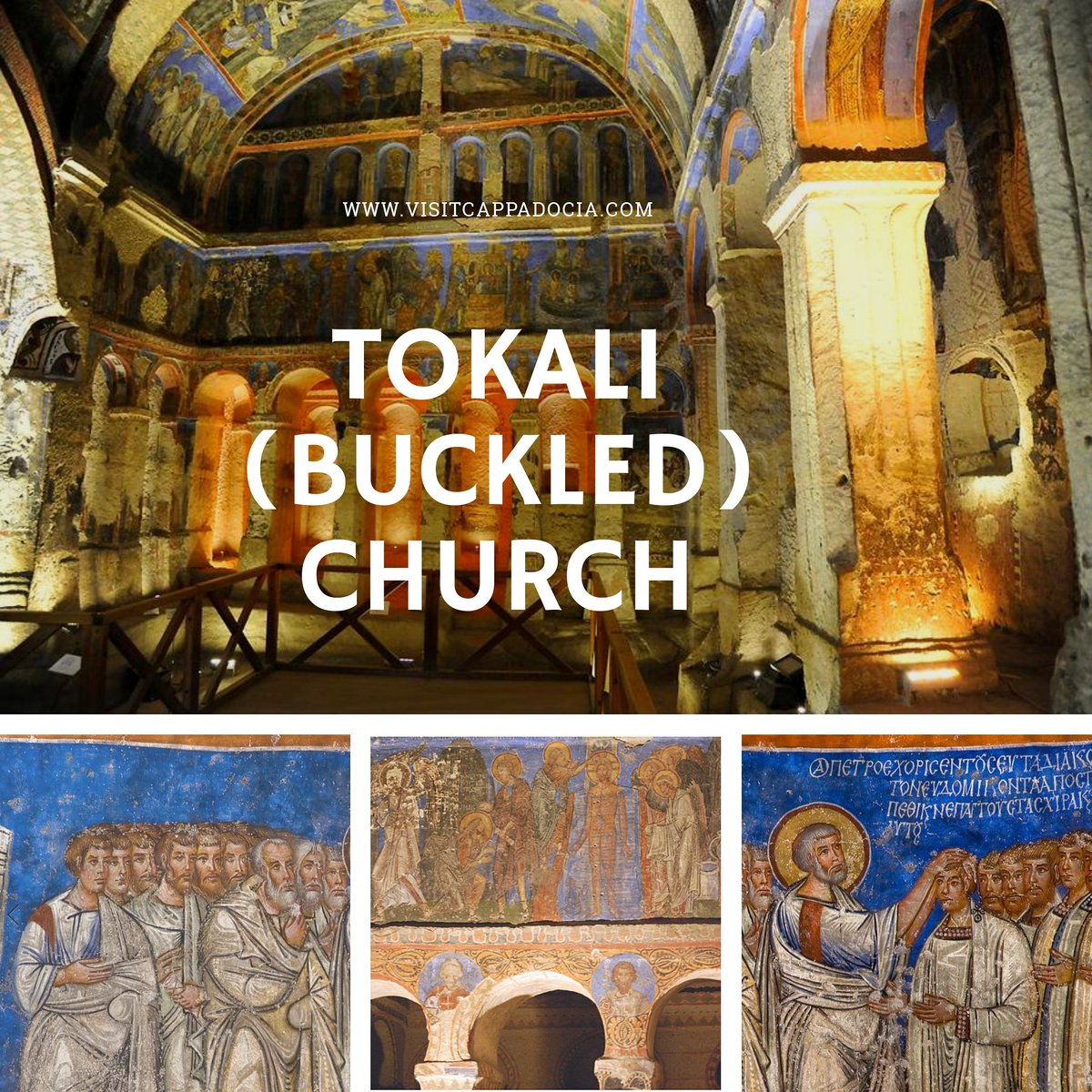 VisitCappadoci4's tweet photo. The Tokali #Church, is one of the oldest rock-cut churches in # #Cappadocia. The Church preserves one of the richest ensembles of painting to survive from the early Middle Ages. #visitcappadocia #Turkey #readytogo #travellingthroughtheworld https://t.co/lxVMUOnV4l