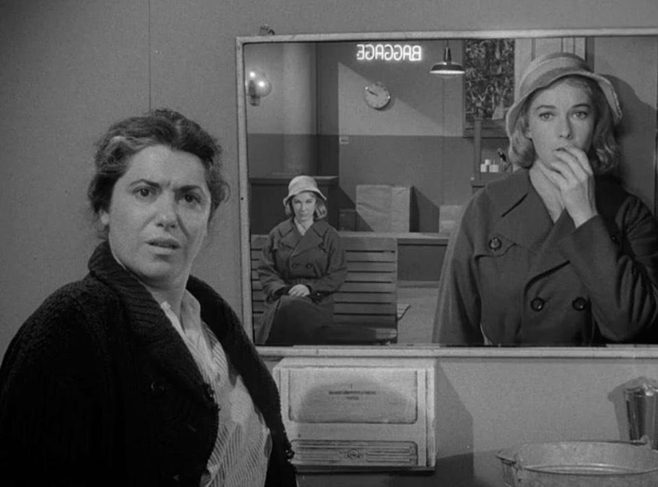 Mirror Image.Millicent Barnes thinks it's a prank when someone keeps moving her suitcase around within a bus terminal.A great performance by the brilliant Vera Miles, this episode was the inspiration for the Jordan Peele film Us. 4/5