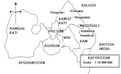 Majority of the sources that you’d see of the Kalashas being about 100,000 or more in Number are of the Surkhposh people of Nuristan who were converted in 1893 and have absolutely nothing to do with the ones living in Chitral.