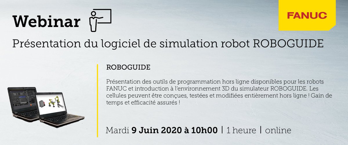 FANUCFrance's tweet image. WEBINARS - N'oubliez pas le rendez-vous demain à 10h pour en savoir plus sur le logiciel ROBOGUIDE FANUC ! Pour vous inscrire et ne rien manquer des prochains webinars rendez-vous sur : ffr.fanuc.eu/webinars/ #webinars #roboguide #fanuc