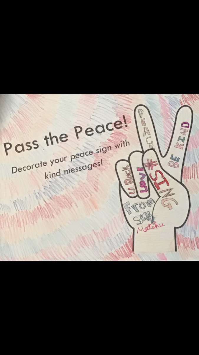 Randolph Spirit Week! Mindful Monday...Pass the Peace!