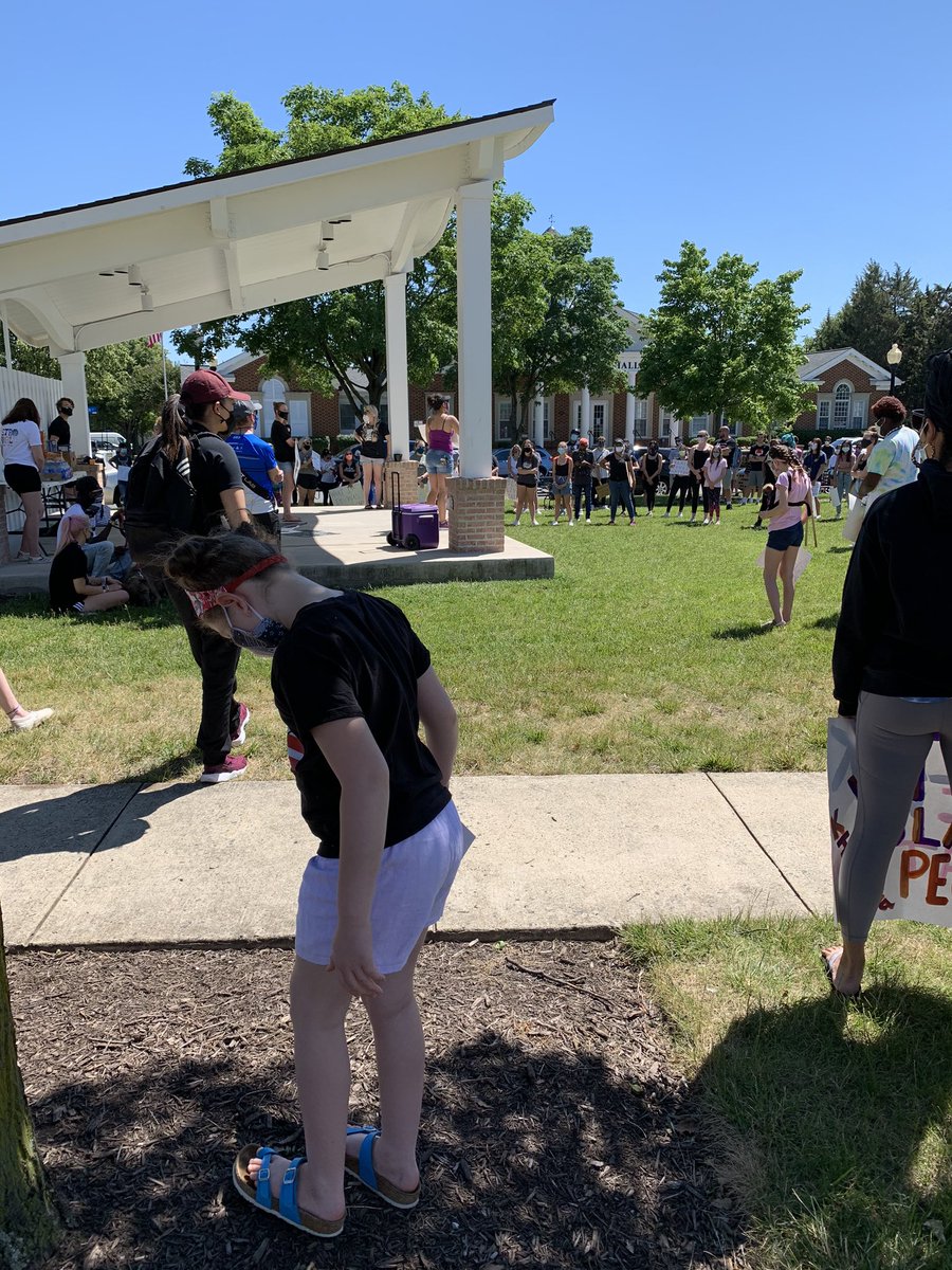 At an BLM protest in South Riding praying for participants. Asking God also for mercy on our nation and healing.