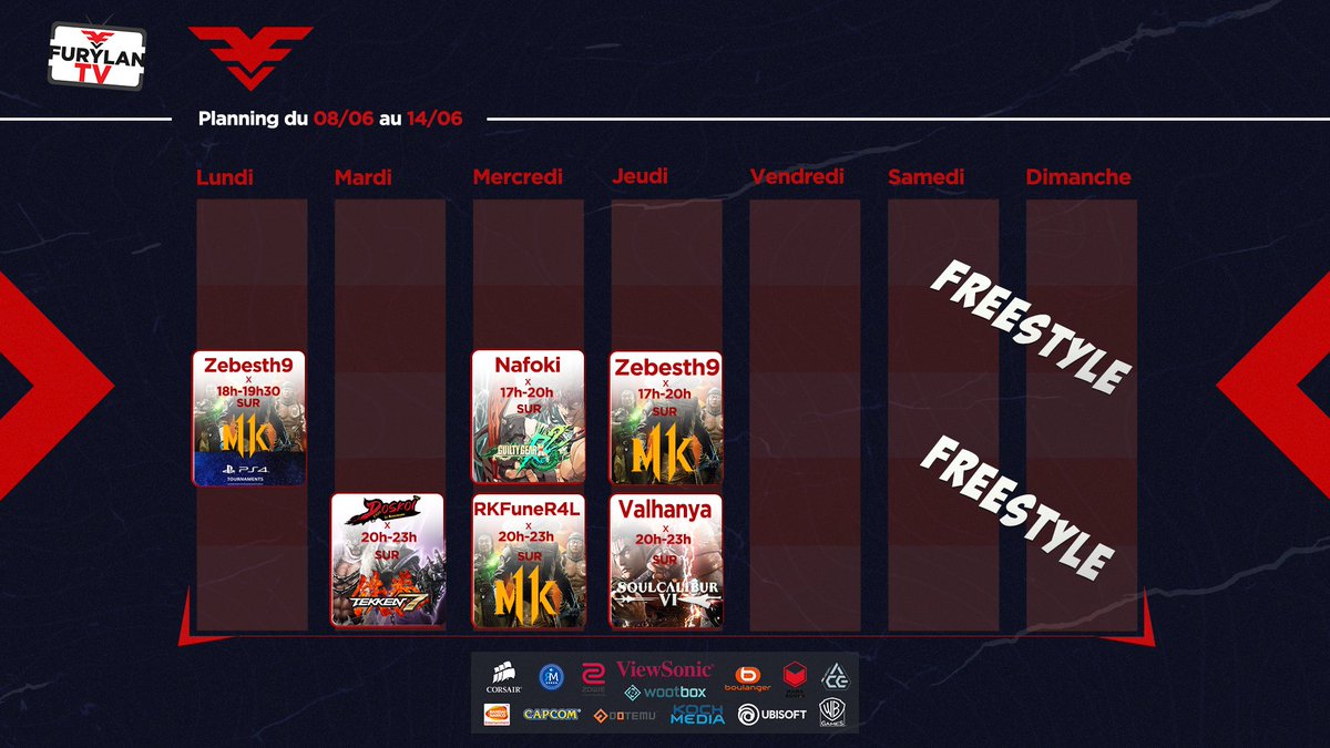 FuryVS_'s tweet photo. #WebTv [Juin] La bagarre n'est jamais finie 🥊

🟣 Rejoins notre WebTv
https://t.co/DNoJk9bxih
👉👈 Rejoins notre communauté
https://t.co/TidpBNNprt

🤝 @BandaiNamcoFR,@warnerbrosfr,@ArcSystemWorksU

#MK11 #Tekken7 #GGXrdRev2 #SCVI #FGC https://t.co/ILDn6pP3zi