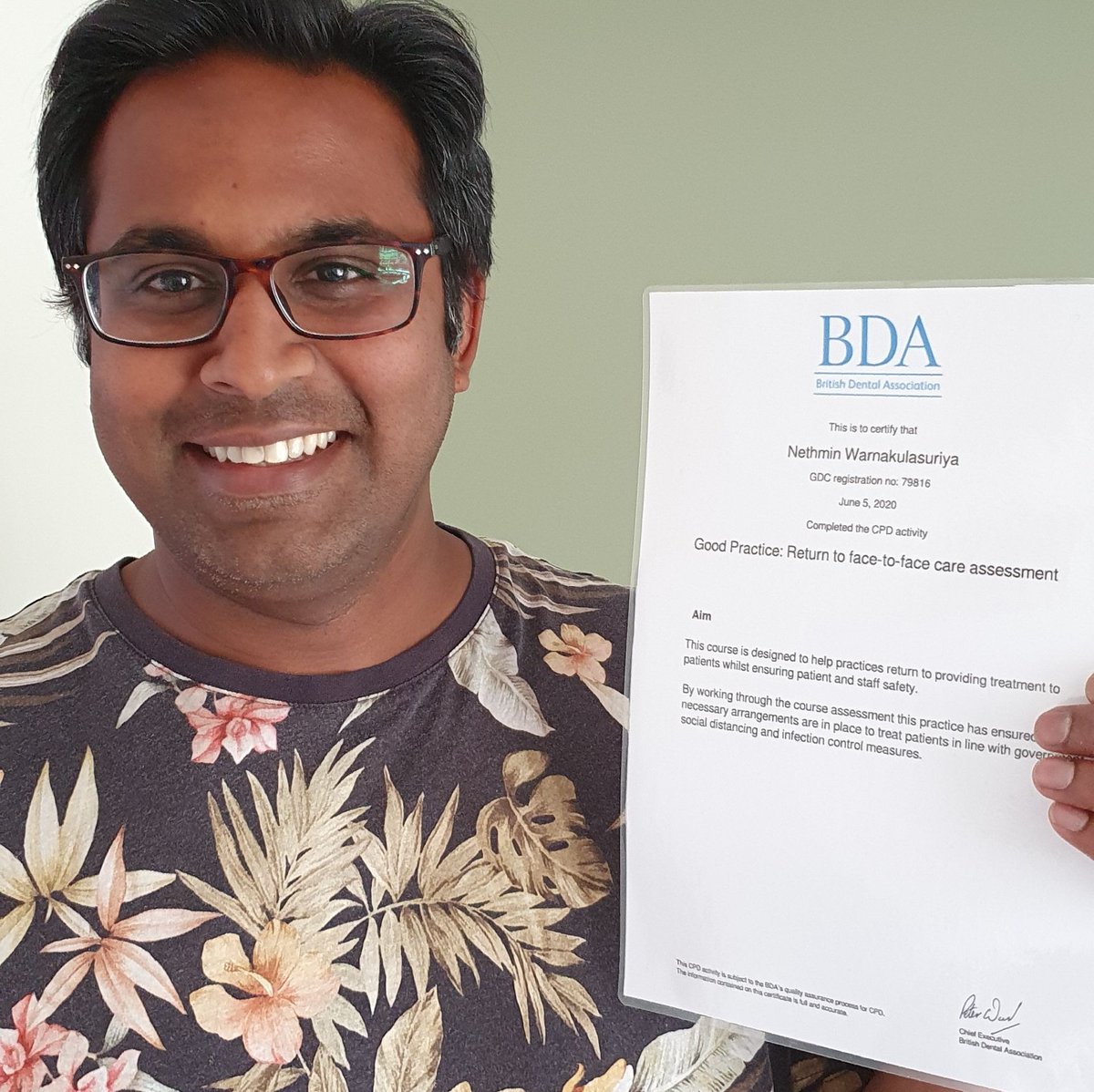 TheBDA's tweet photo. Well done @odihamdental - the first #BDAGoodPractice team to complete the return to face-to-face care assessment, which works alongside with our toolkit.  

Learn more here: https://t.co/d9V5YdSWDf https://t.co/iTXbAwEluz