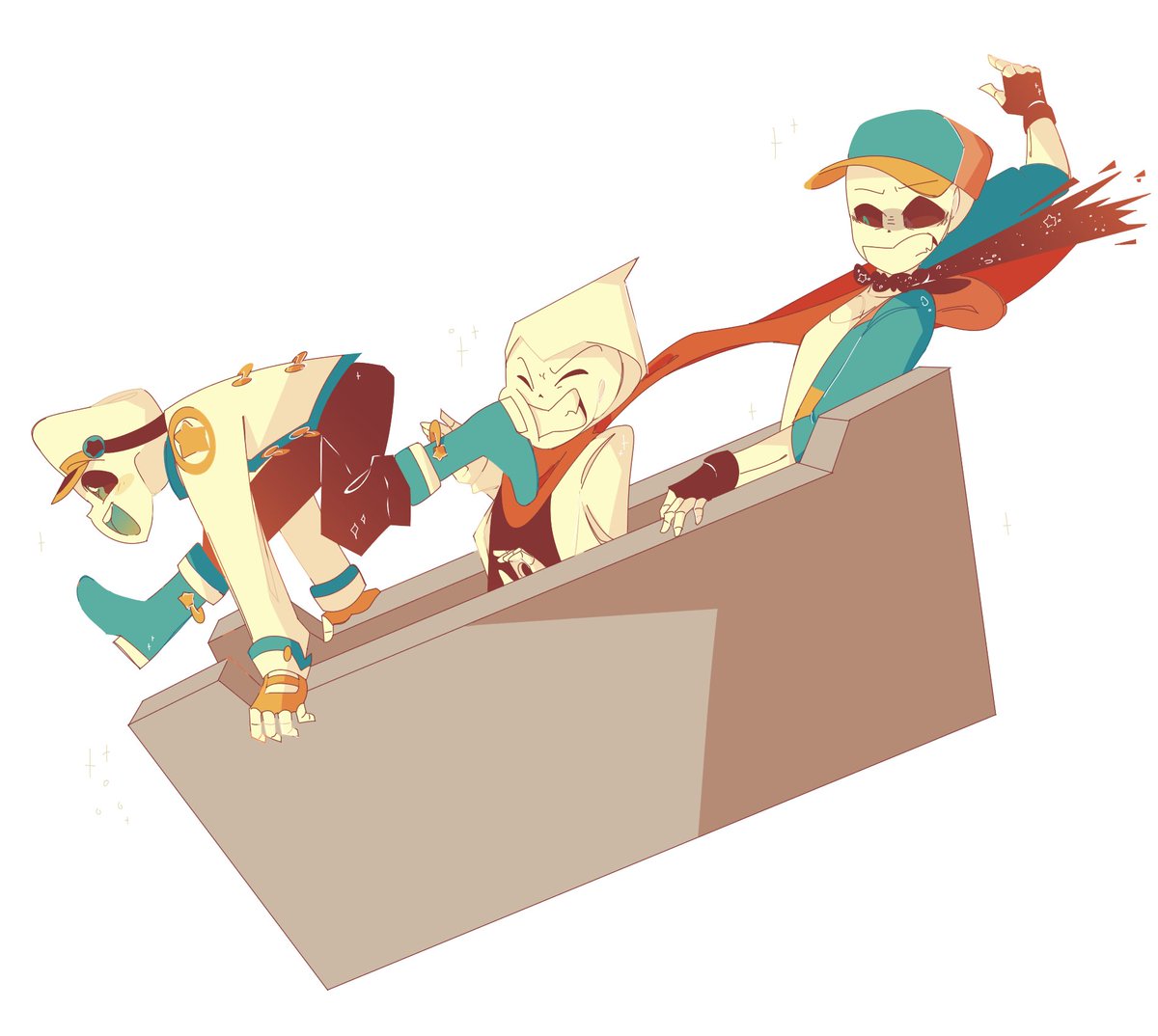 Grace32702694's tweet photo. Me and the boys
#paletteroller #palettesans #spraycray #craysans #gothsans #undertale #undertaleau https://t.co/969ICNAbbh