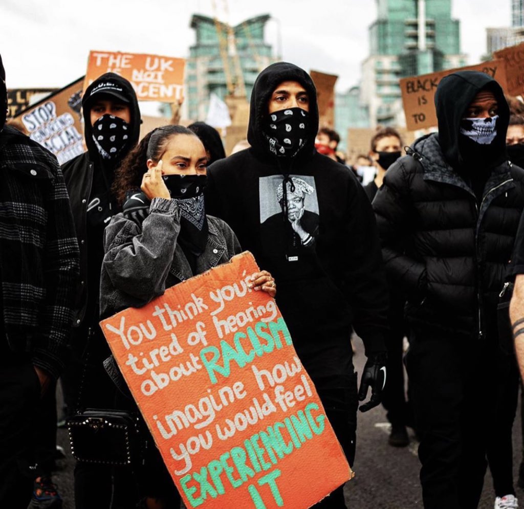 mixermanagement's tweet photo. Leigh at the #BlackLivesMatter protest in London! ❤️

@LittleMix -Nathan 💛 https://t.co/mllwmsPhBG