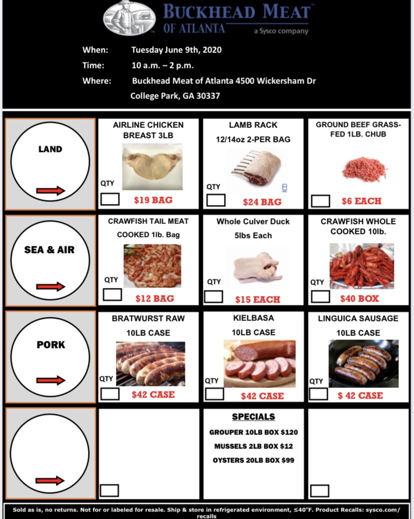 Who’s ready to fire up the smoker?  Come see us tomorrow (6/9) from 10-2 to pick up the best premium proteins anywhere!
•4500 Wickersham Dr in College Park
•10-2PM
•NO CASH
<a href="/CertAngusBeef/">Certified Angus Beef ®</a>  <a href="/steakshapiro/">steakshapiro</a> <a href="/AtlantaEatsTV/">Atlanta Eats</a> <a href="/sportsandra/">Sandra Golden</a> <a href="/BFinn86/">Brian Finneran</a> <a href="/680thefrontrow/">The Front Row</a>
