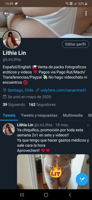 Dej&eacute; el link de mi onlyfans en el perfil, para que vallan a darle un vistazo, si compran av&iacute;senme por