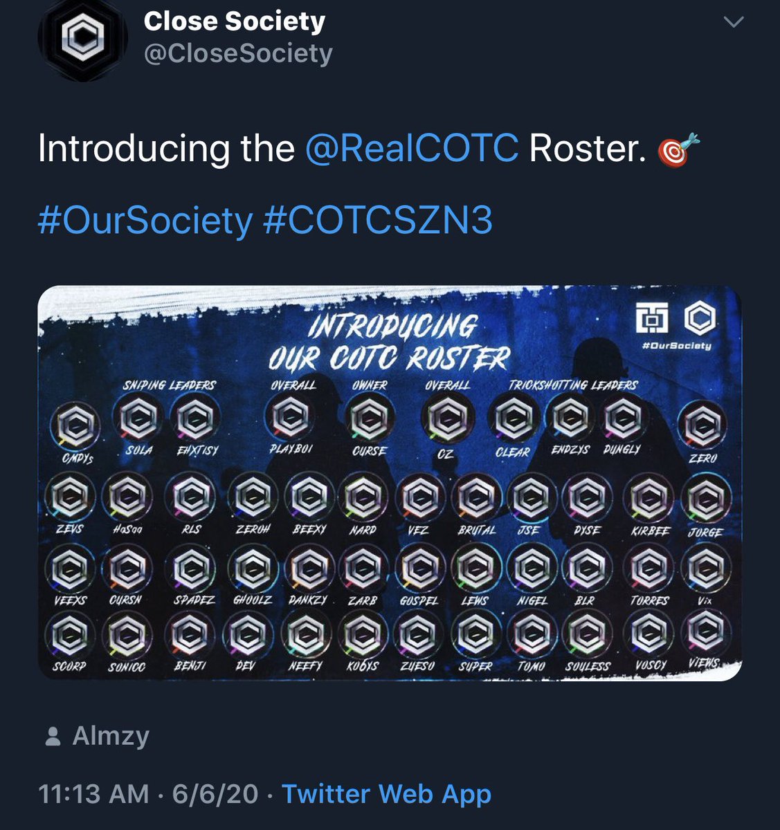 smrties's tweet photo. two days later and they already needing more players??? https://t.co/HZK2Vodfuh