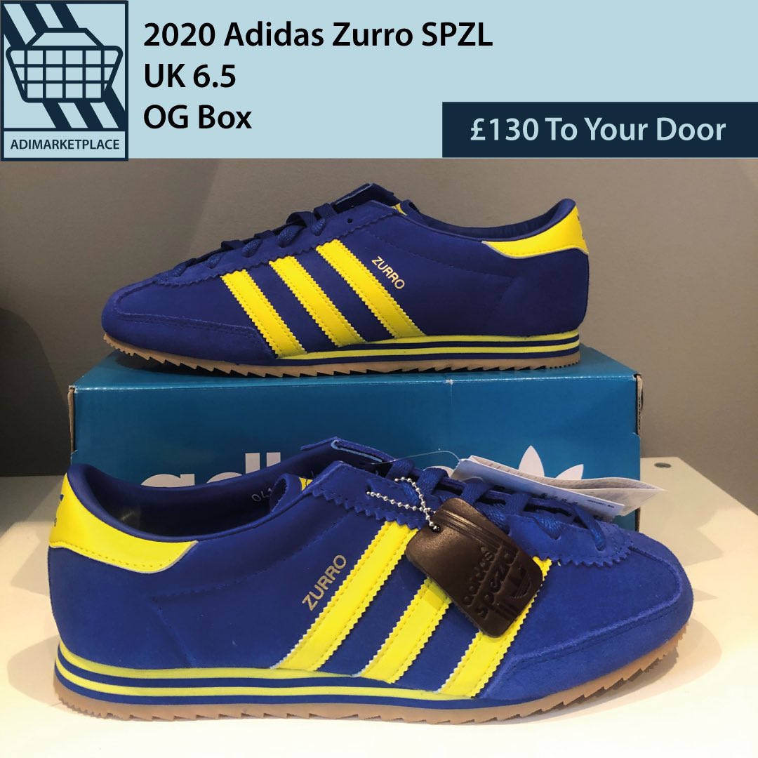 adimarketplace's tweet photo. Adidas Zurro 
UK6.5
Brand new 
Tiny mark on one of the shoes
£130 TYD

#SPZL #adidas #adidasspezial #adiporn #adifamily https://t.co/Whz9GT1Zc1
