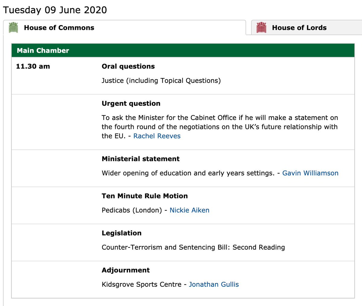.<a href="/GavinWilliamson/">Sir Gavin Williamson CBE MP</a> is making a statement to House of Commons tomorrow about the wider opening of education and early years settings. I wonder if he's going to say that things are going well but we can't go further yet?