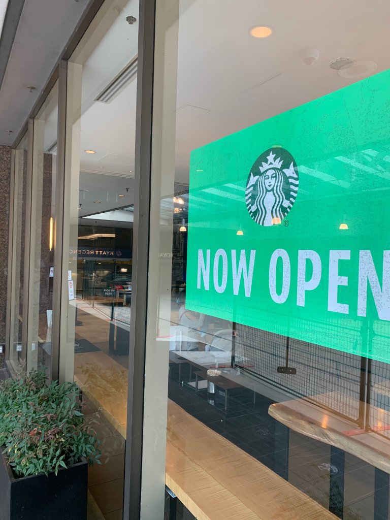Our Lobby Starbucks is now open 7:00am - 2:00pm 7 days per week! We're looking forward to welcoming you back!