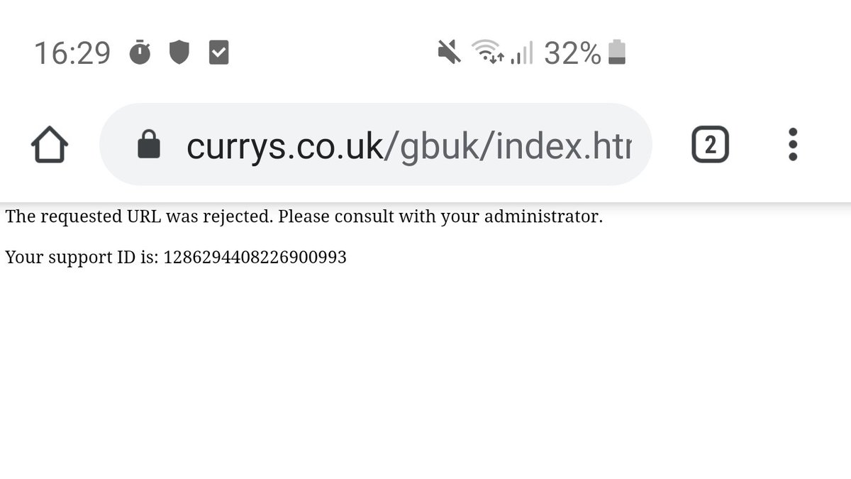 rorysthesis's tweet photo. @curryspcworld Site appears to be down https://t.co/D9aGyOWJzT