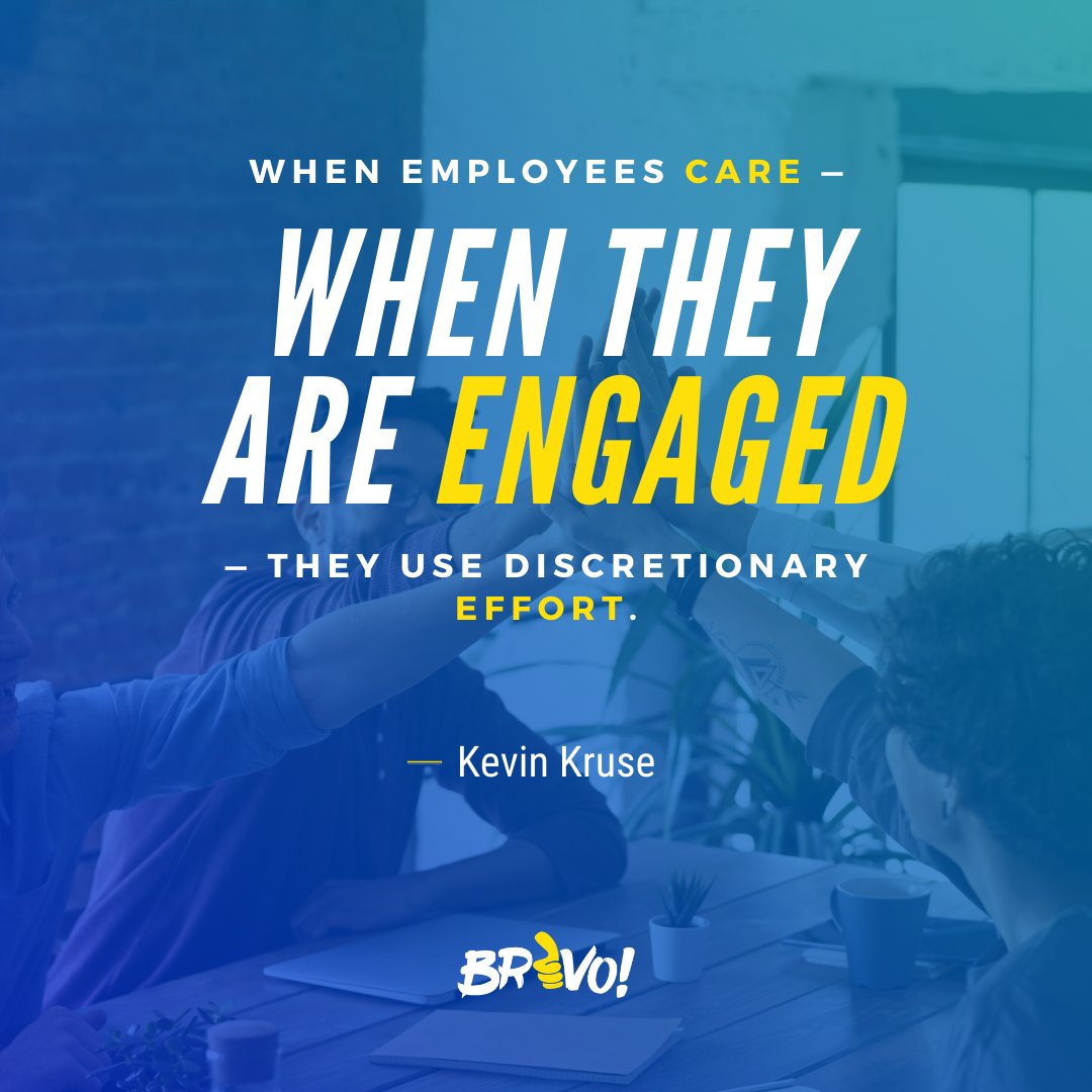 getbravo_'s tweet image. True engagement doesn&apos;t just reflect employee satisfaction, rather it also represents employee commitment towards the organization!

#EmployeeCommitment #EmployeeEngagement #EmployeeRewards #EmployeeMotivation #Millennials