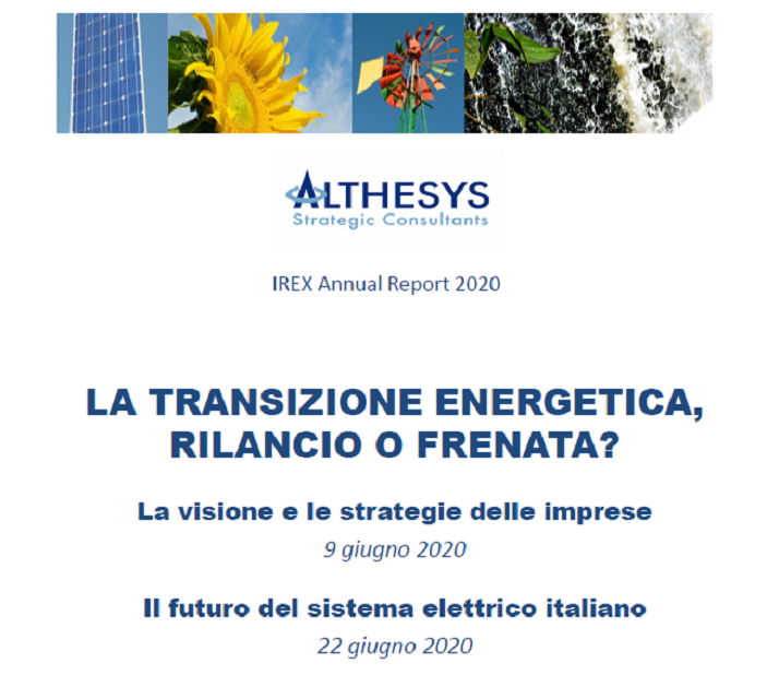 althesys's tweet photo. Irex Annual Report 2020

LA TRANSIZIONE ENERGETICA, RILANCIO O FRENATA?

Web conference: La visione e le strategie delle imprese
                9 giugno 2020 ore 11.00

Info e iscrizioni: https://t.co/IP1OnDLKkA https://t.co/AbgZAVgSHo