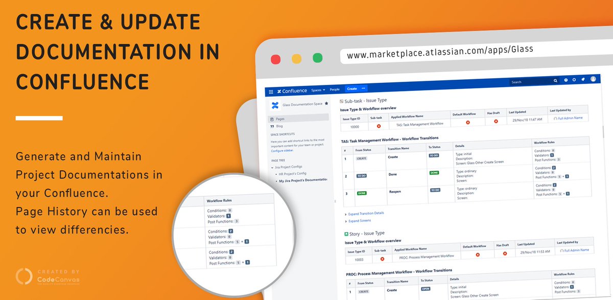 CodeCanvasHU's tweet image. How about Exporting your Jira Project Settings as a Page in Confluence? Maybe update it somtimes? Check differences?
Lets check our new release: 
Glass 2.3 - Export & Update Jira Project Documentation to Confluence
codecanvas.atlassian.net/wiki/spaces/GL…