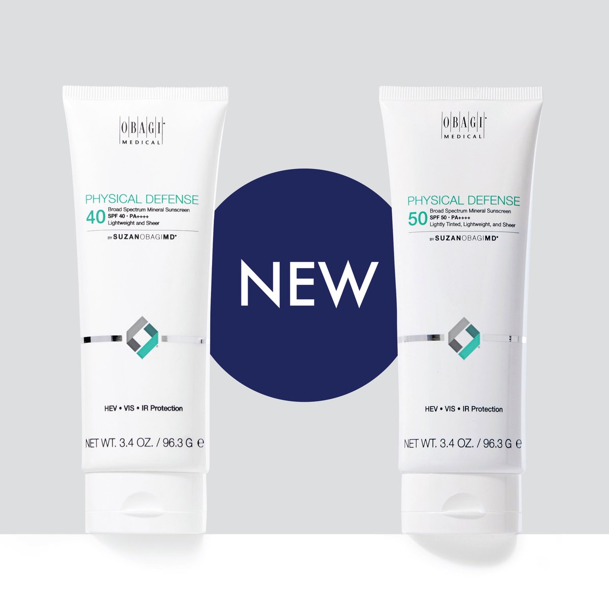 Obagi's tweet photo. Introducing our new SUZANOBAGIMD® Physical Defense Broad Spectrum SPF 40 and our Physical Defense Tinted Broad Spectrum SPF 50! Contact your skincare professional to try one of our new SUZANOBAGIMD SPFs today! @suzanobagimd #Obagi #suzanobagimd https://t.co/voEGSuEXGq