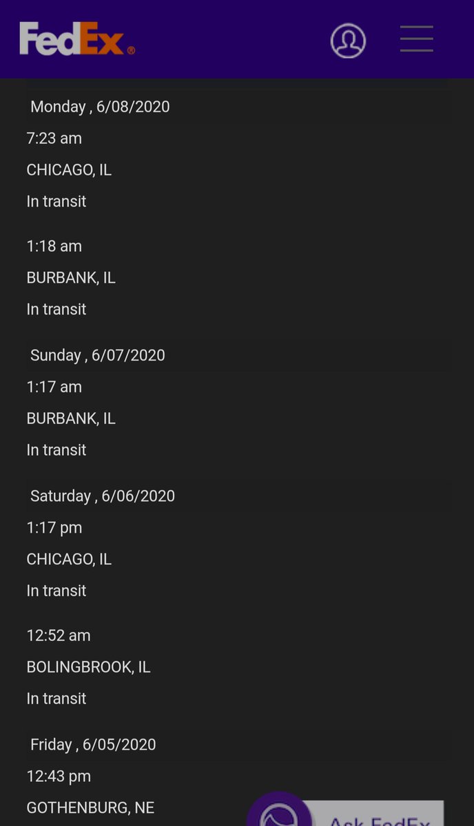 tenhovenm's tweet photo. Please explain to me what in God's name is going on with this package? @FedEx One would think the fastest route would be cost effective but... i could be wrong. https://t.co/LporHWrxRJ