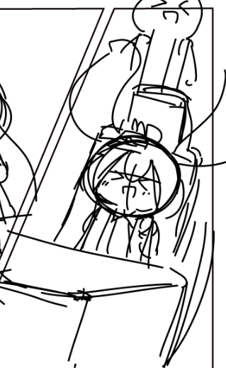 ホルンちゃんがきゃいきゃいするコマです 