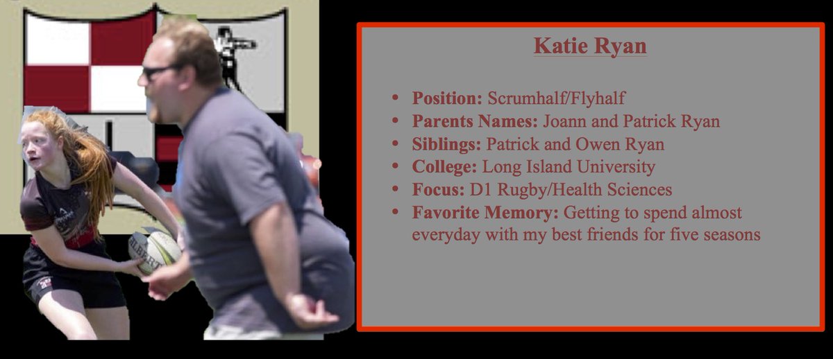 CityHonorsWRFC's tweet photo. Our final Senior is Captain Katie Ryan.  She Will be playing a Division 1 Rugby next year at LIU. LIU is very lucky to have such a tremendous rugger. #seniors2020 @LIUWRugby  @katherinerryan @BPSathletics @Buffalo_Schools https://t.co/NjNswIkR0f