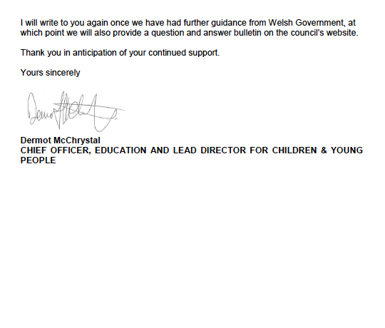 Hi everyone! We hope you are all safe and well. 

Please see attached a letter regarding the latest information about the phased re-opening of Torfaen schools.