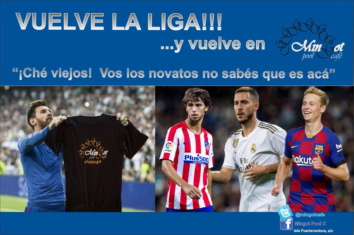 Mingotcafe's tweet photo. Vuelve la liga, vuelve el fútbol a Mingot... ¿Te lo vas a perder? ⚽️ 🍻 🥂 #mingot #futbol #laliga #9tv #sonidoenvivo #mejorambiente #cervezas #copas https://t.co/SnzhNoHDYO