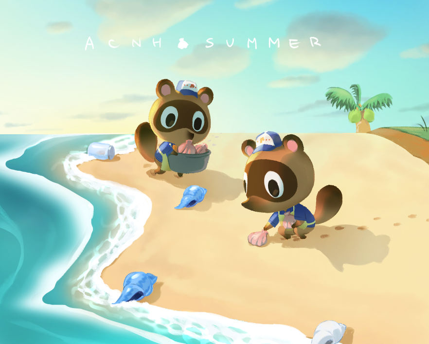_doraehan's tweet photo. 콩돌밤돌의 너굴상점 여름맞이 준비
#ACNH #AnimalCrossing https://t.co/FxqJracDoP