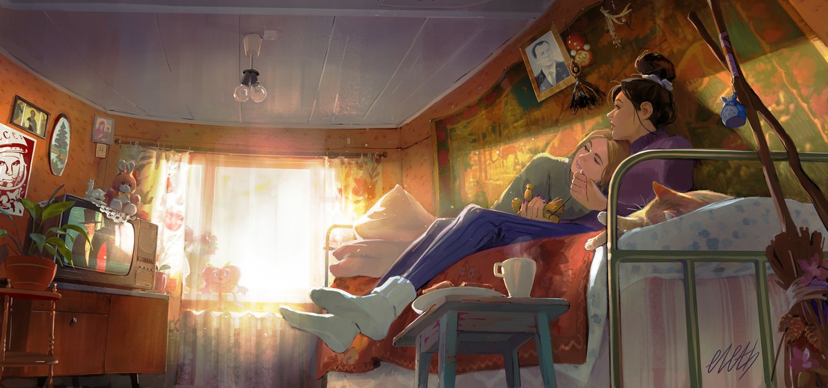 eleth_art's tweet photo. Spending summer at grandma's village house ☀️☕️ https://t.co/Ul9EwRR9XM