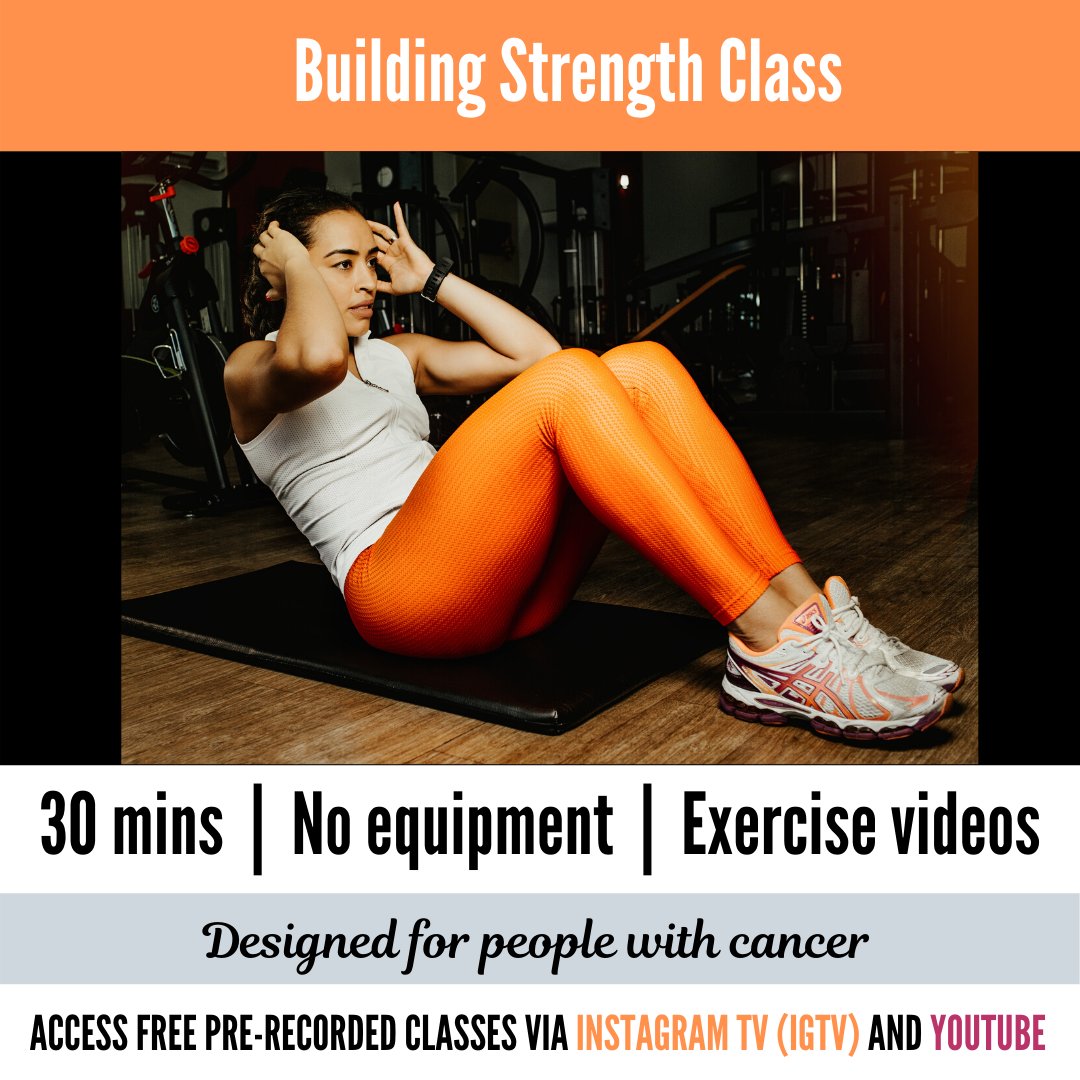 _sarahweller's tweet image. New classes every Monday. Now on IGTV (@treloarCRP) and YouTube.
m.youtube.com/watch?v=YX2bmJ…
#cancersurvivor #homeexercise #cancerexercise