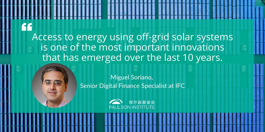 PaulsonInst's tweet photo. "The OGS sector is a $1.75B annual market that currently serves 420M users. However, the global potential for the OGS market is substantial," says @mig7126 in his @pi_greenfinance interview on the future of #fintech &amp; #GreenFinance in developing countries: https://t.co/y00httMG03 https://t.co/bXfEq4DqyI