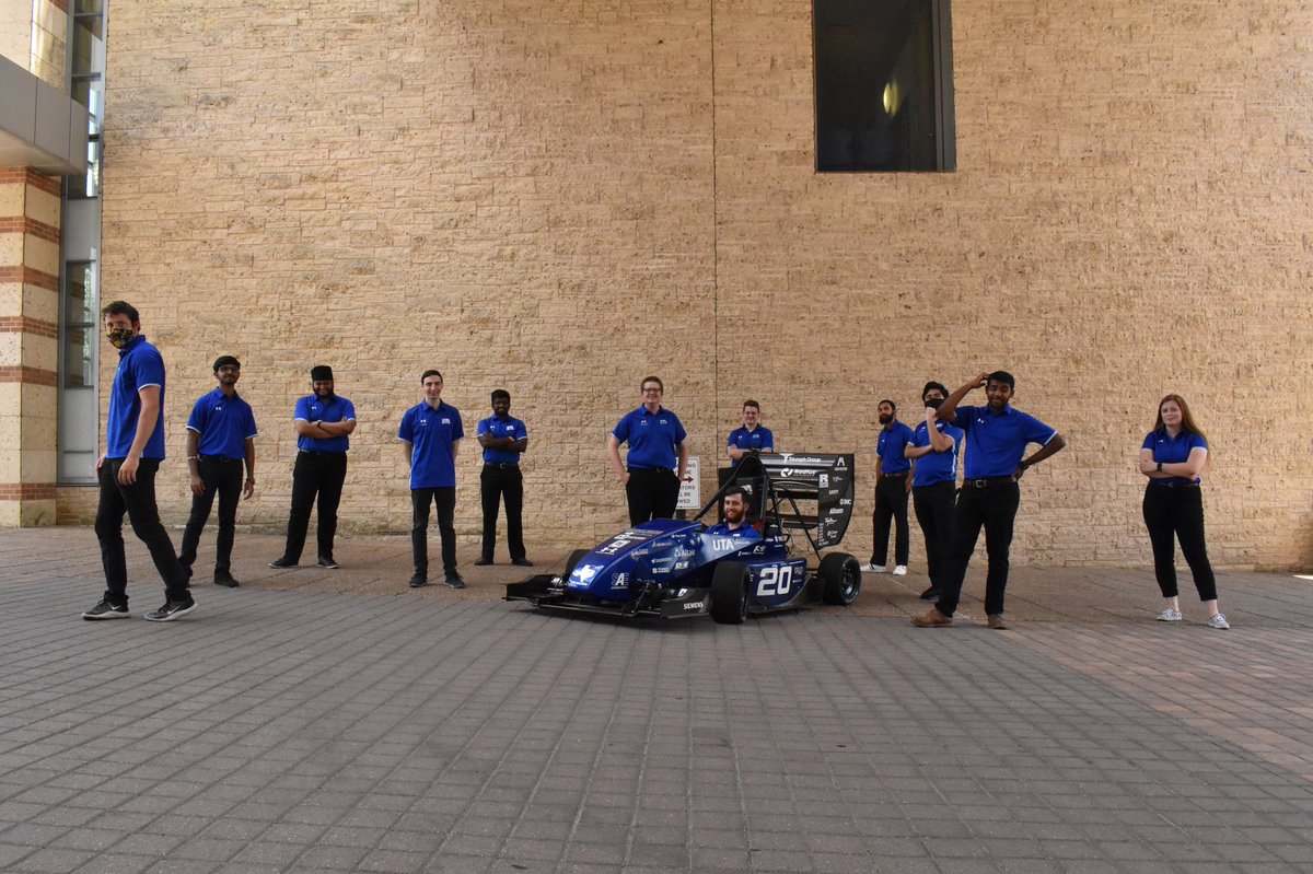 Here’s our 2020 team picture! Unfortunately a couple people couldn’t join us, but most were able to get together this weekend to prepare for the virtual competition. Best of luck to all the leads!  #fsae #utaracing