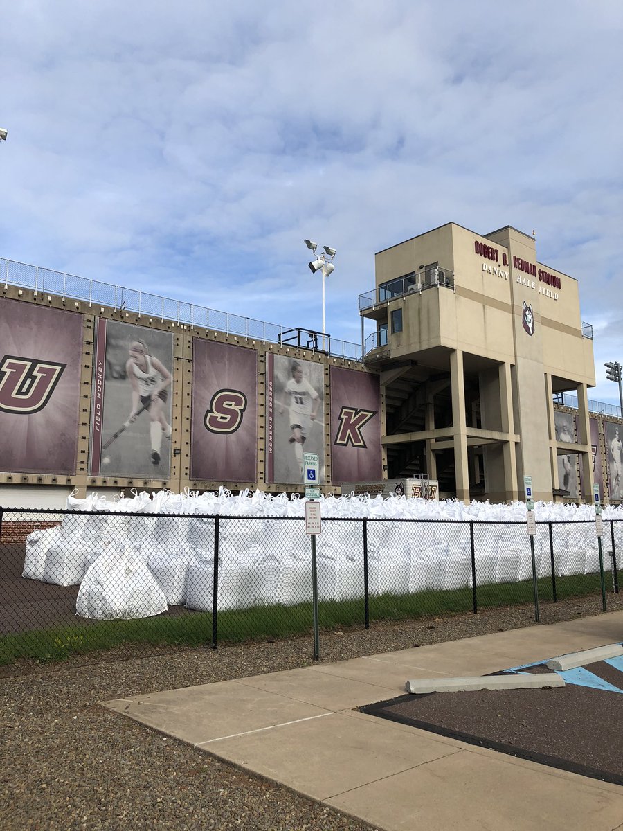 Phase 2 of the Redman Stadium resurfacing is complete.  Drainage inspection and modifications are done and the turf filler is delivered.  Next up, the new turf!  Check back soon.  #PullTogether