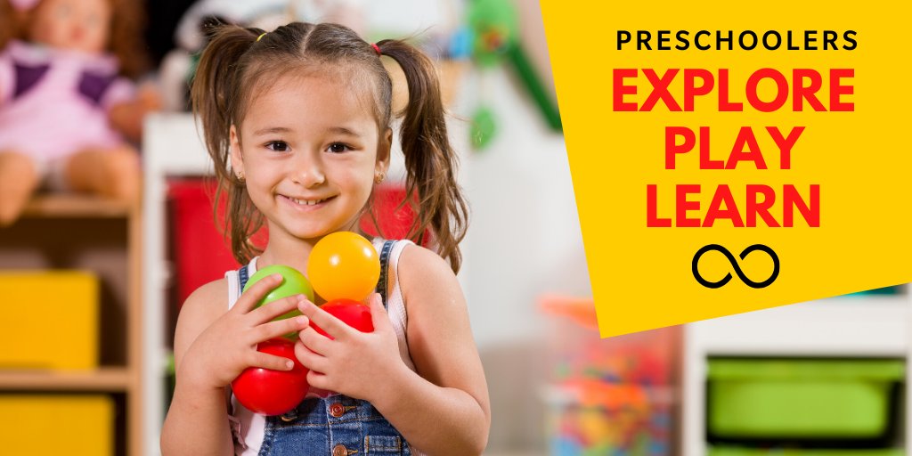 We've got fun for your preschooler every Thursday morning at 10:30am. Sing, read, write, talk and play your way to an amazing day! Check it out and register for this week's program at bit.ly/2yZZq0Q #preschool #exploreplaylearn
