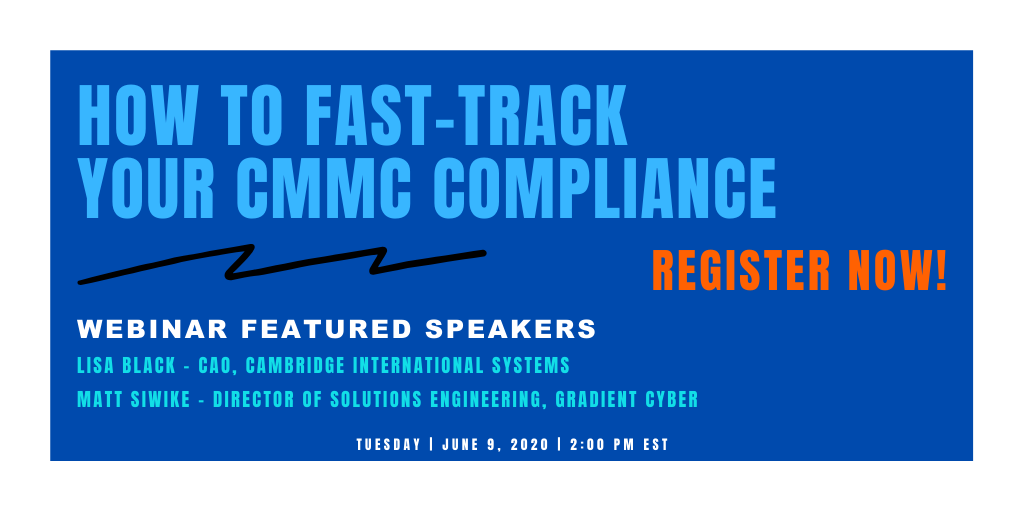 GradientCyber's tweet photo. Just 1 day to go! We're excited to present to you a live webinar where our #cybersecurity wizards will talk about everything you need to know to fast-track your #CMMC compliance. Save your spot now! 👉 https://t.co/pzzJGzUX5F 👈 #livewebinar #webinar #gradientcyber https://t.co/h6GKI8F6kB