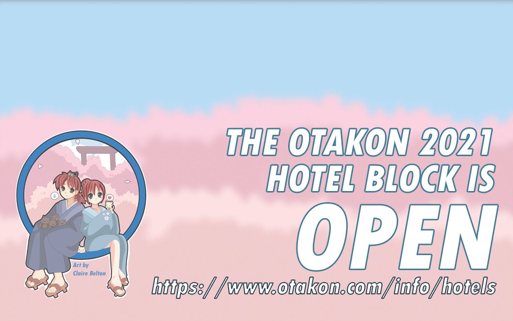 Otakon's tweet photo. The OFFICIAL #Otakon2021 #Experient hotel block is now open for reservations! No down payment required.
(Don't see your favorite hotel? Fear not! We'll make announcements as more hotels are added to the list! You can always change to another hotel, too.)
https://t.co/MLmbskQKPl https://t.co/EJd2lDryPB