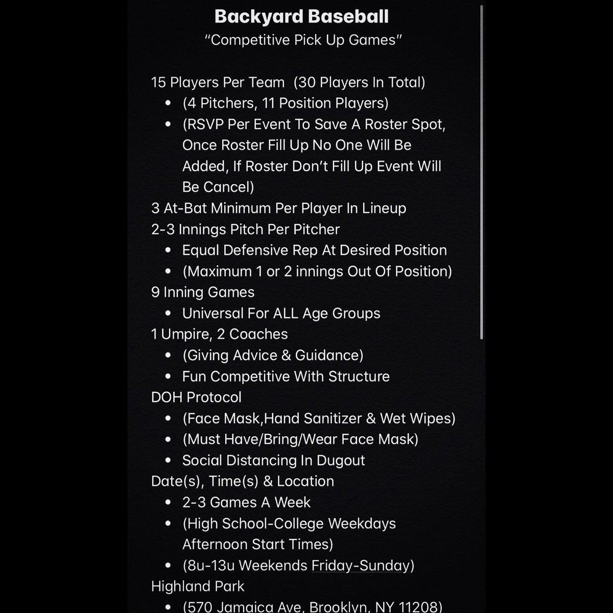 NE_Monarchs's tweet photo. We Bringing Baseball Back In NYC, In A Safe, Fun, Affordable &amp; Competitive Way. @Mike_Anthony13 #BackyardBaseball2020 https://t.co/It9f0z8vQR