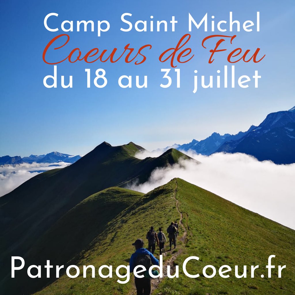 PatroduCoeur's tweet photo. À l’horizon : déconfinemrnt au grand air des Contamines-Montjoie (Haute-Savoie) pour les Collégiens et Lycéens ! https://t.co/8RptKwkYyl
IL RESTE DES PLACES ! https://t.co/z6jd90KI9U
