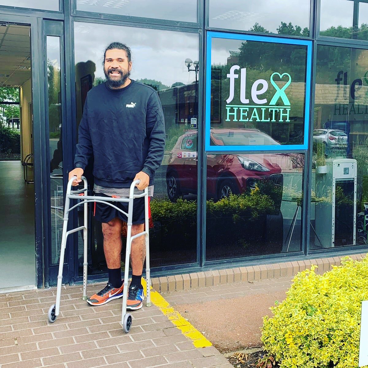 Onto the next phase of the journey at Flexhealth. Great rehab/physiotherapy facility here in Hull with a positive crew pushing you to where you wanna be💪🏽 #grindlife