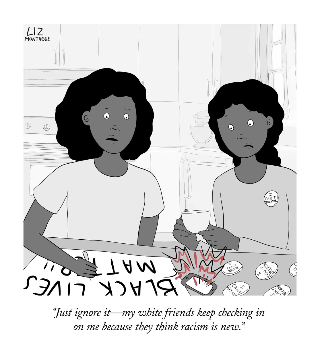 NewYorker's tweet photo. A cartoon by Liz Montague. https://t.co/OaMBU260dT