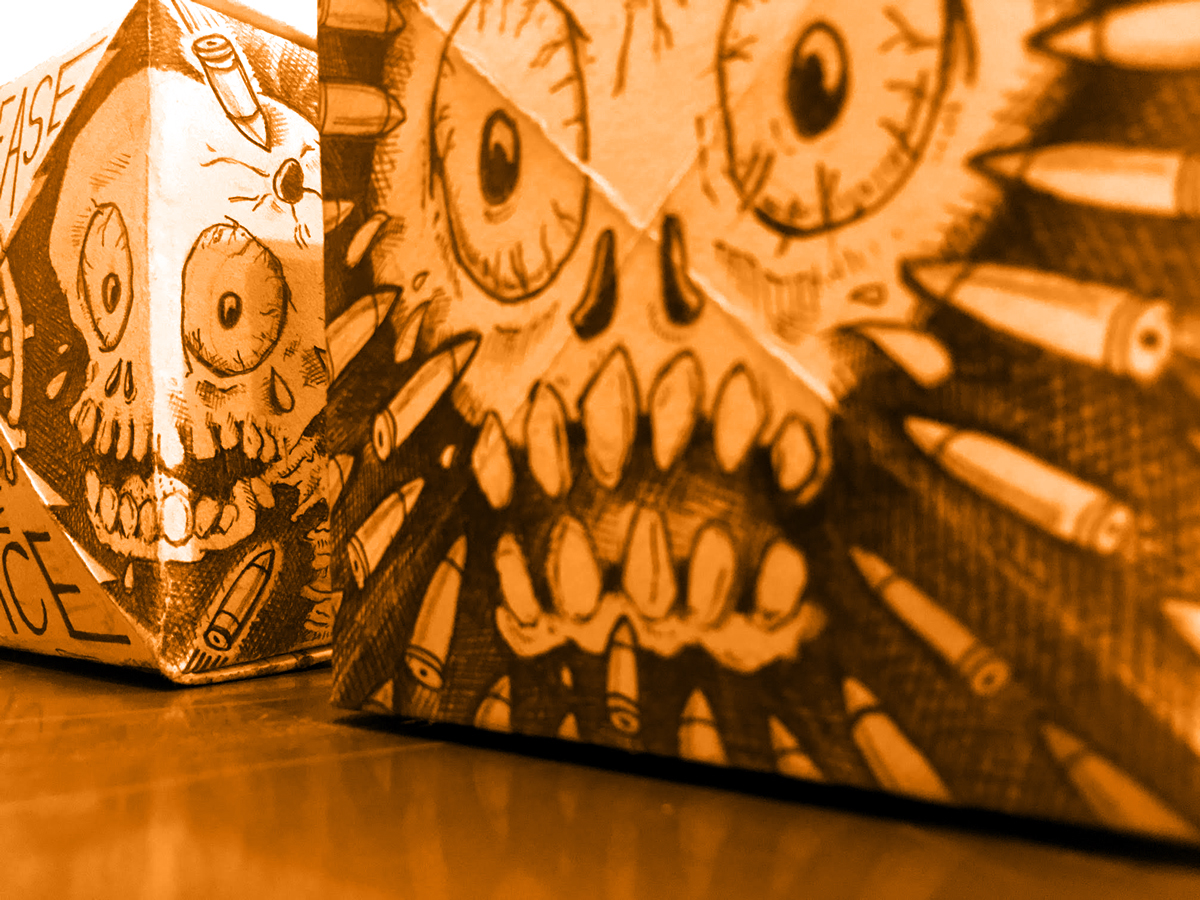 MADink401's tweet image. #Artwork for #SoulBoxProject. Pencil on paper #origami box. #IncreaseThePEACE #BlackLivesMatter #WearOrange 

#Activism #Arts #RIarts @SoulBoxProject @MomsDemand