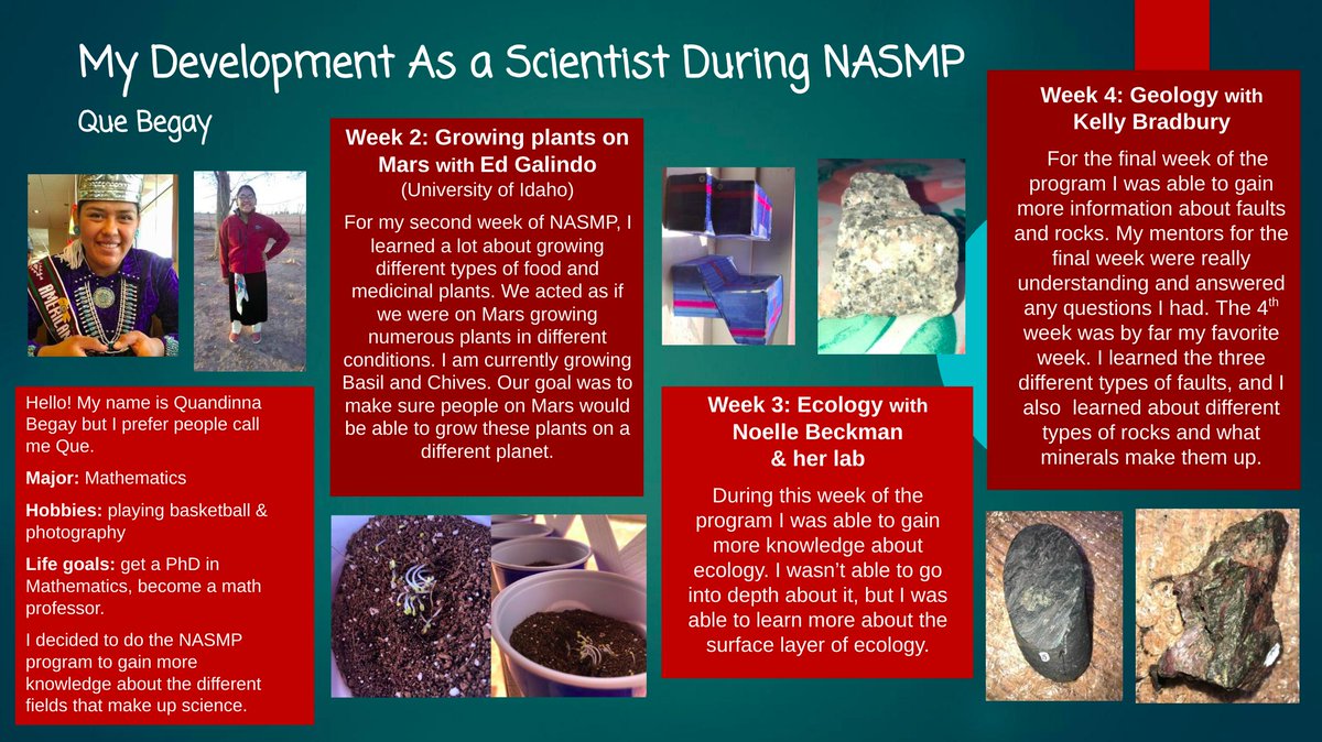 USU_NASMP's tweet image. Here is Que Begay's poster! #NASMP2020