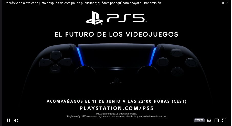 GUniverseES's tweet photo. Confirmamos fecha para la presentación de #Playstation5: 11 de junio a las 22:00. Se ha filtrado la fecha en el stream de twitch en varios idiomas https://t.co/POv5RhxCri