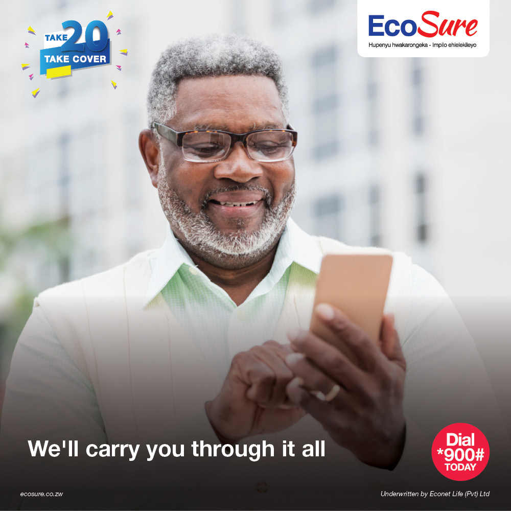 EcoSureZW's tweet image. We understand the COVID-19 pandemic has made life difficult for everyone. That is why we are offering you affordable and easily accessible funeral cover. Get cover from as little as ZW10 per month, full benefits and a payout of up to ZW300,000 for your beneficiaries.