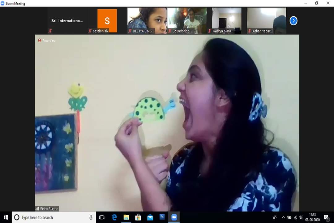 SAI_Edu_In's tweet photo. SAIoneers of Classes IV and IV on a learning with fun spree at the #eSummerCamp https://t.co/Jn1SBsxhOU