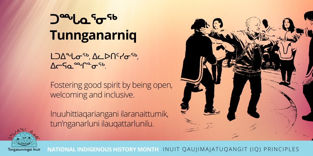 TIOntario's tweet photo. It's National Indigenous History Month! We'd like to honour the history of Indigenous peoples in Canada.
As Inuit, we are guided by the Inuit Qaujimajatuqangit (IQ) Principles. @TIOntario will be highlighting each one throughout June.
#inuit #urbaninuit #IQPrinciples #NIHM https://t.co/iorphFBenL