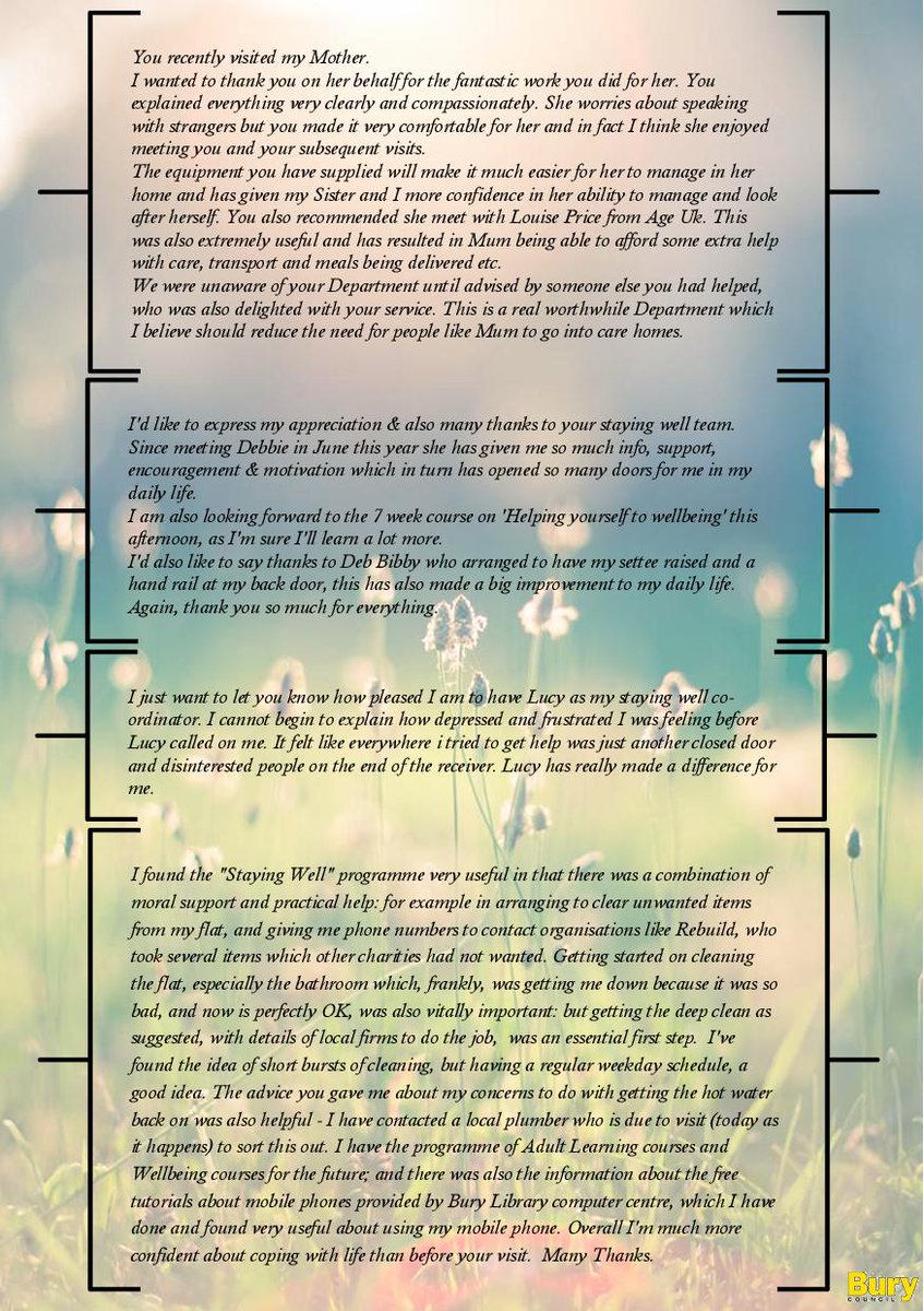 older_team's tweet photo. It really is an honour to recieve such lovely letters and emails from people we have helped.
Thank you again for supporting us by sending in your feedback!! https://t.co/0Pl8A9KzIi